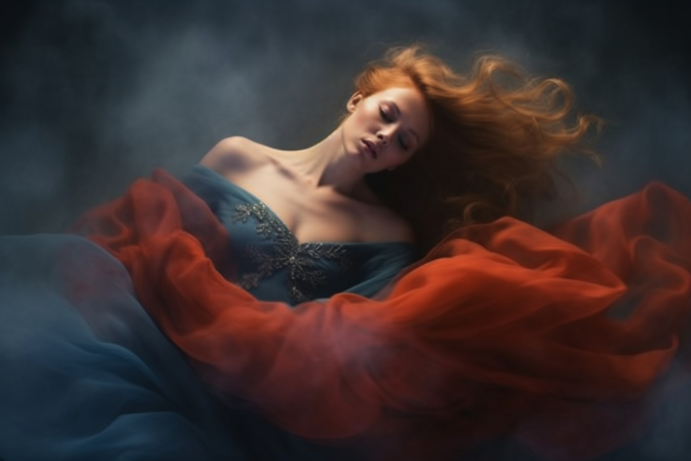 modèle posant pour une photographie de nu voilé
